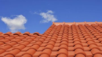 Terracotta tiled roofs in Rings End